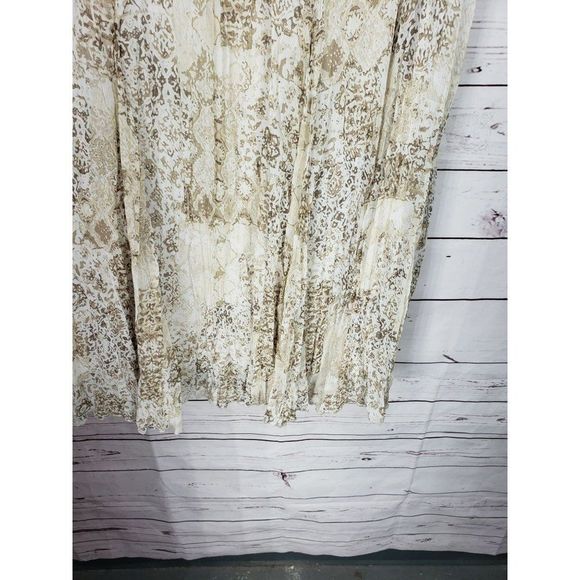 Ruby Rd. Layered Elastic Waist Printed Pleated Size 14 Skirt - Picture 10 of 14